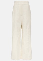 Khaite Banton low-rise cotton wide-leg pants