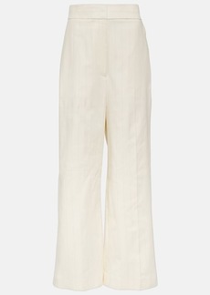 Khaite Banton low-rise cotton wide-leg pants