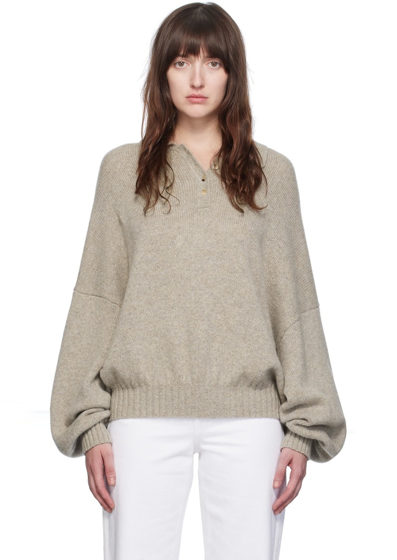 KHAITE Beige 'The Rene' Sweater