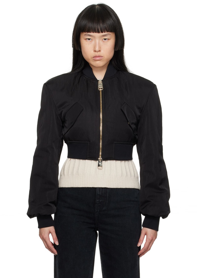 KHAITE Black Reggie Jacket