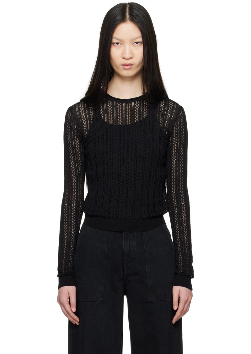 KHAITE Black 'The Colleen' Sweater