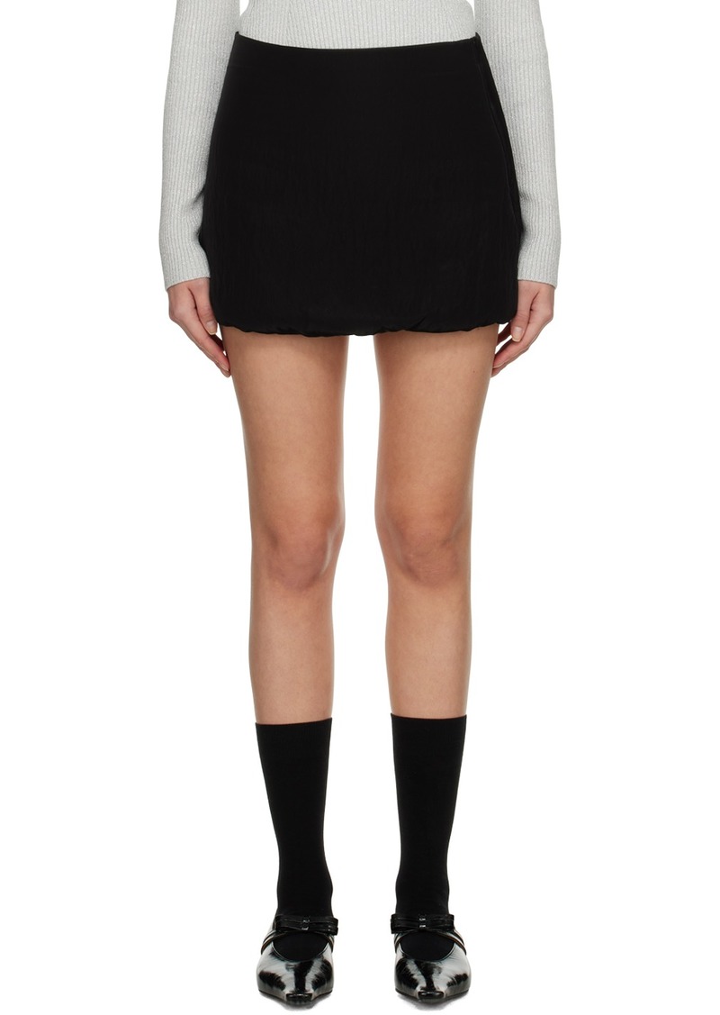 KHAITE Black 'The Mael' Miniskirt