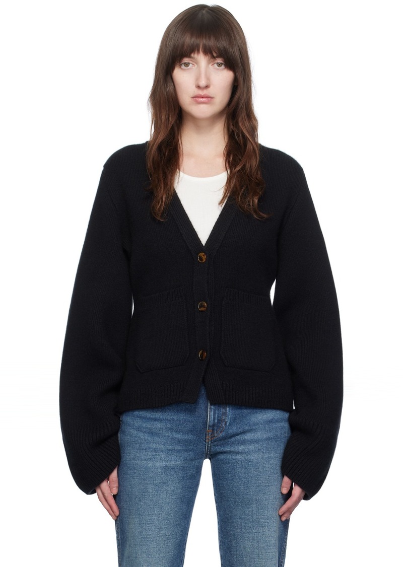 KHAITE Black 'The Scarlet' Cardigan