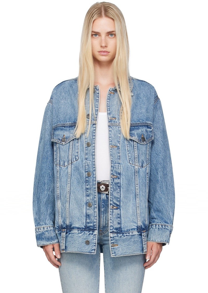 KHAITE Blue 'The Grizzo' Denim Jacket