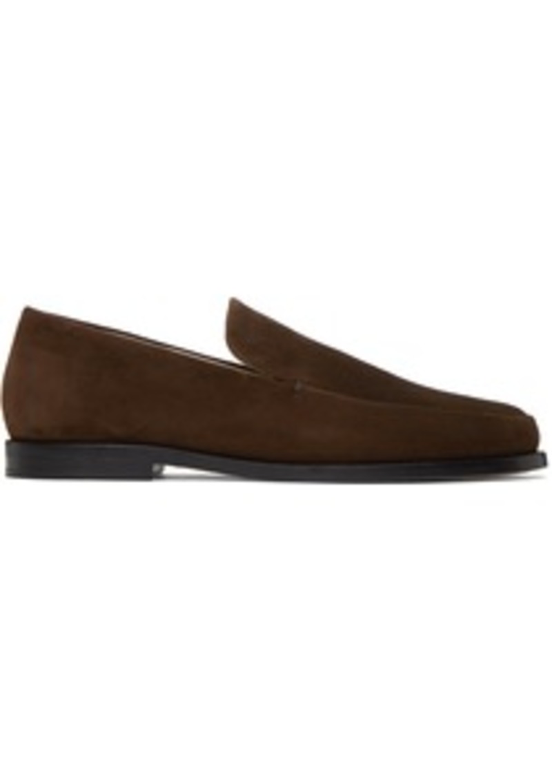 KHAITE Brown 'The Alessio' Loafers