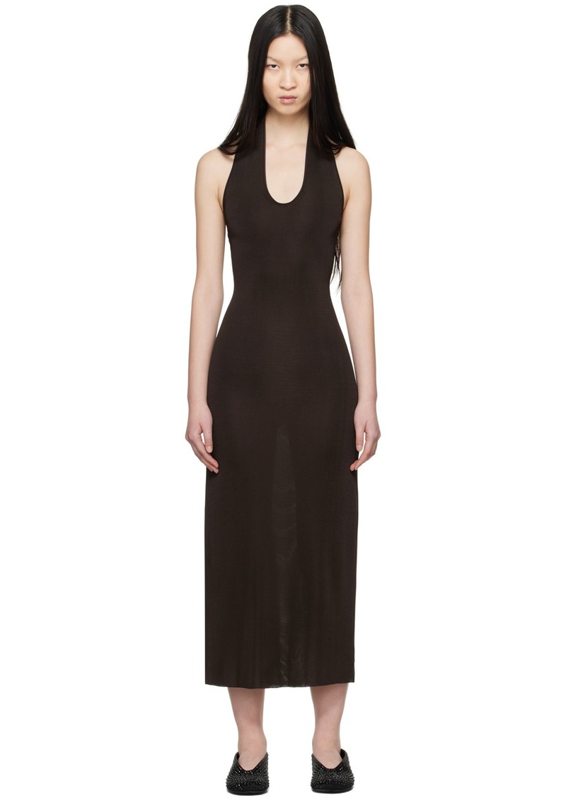 KHAITE Brown 'The Coraline' Maxi Dress