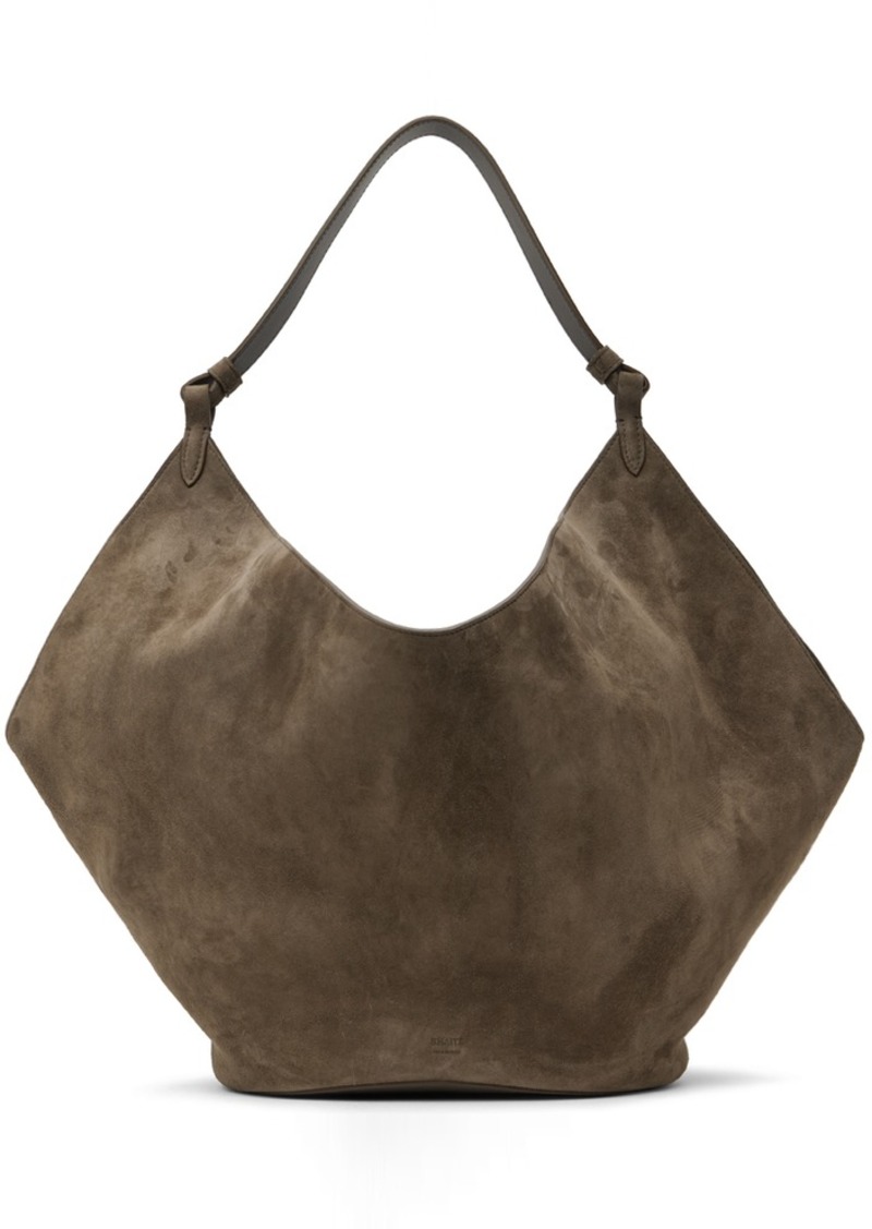 KHAITE Brown 'The Medium Lotus' Tote