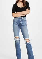 Khaite Danielle High Rise Stovepipe Jeans
