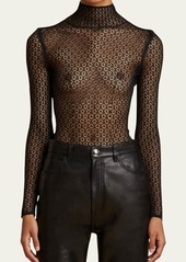 Khaite Fena Lace-Knit Bodysuit