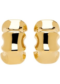 KHAITE Gold 'The Medium Julius Loop' Earrings