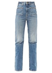 Khaite Isabella high-rise straight-leg jeans