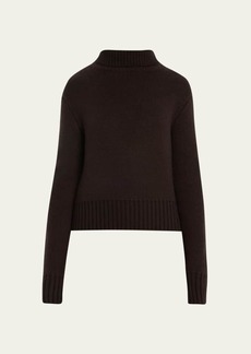Khaite Jovie Cashmere Boxy Turtleneck Sweater