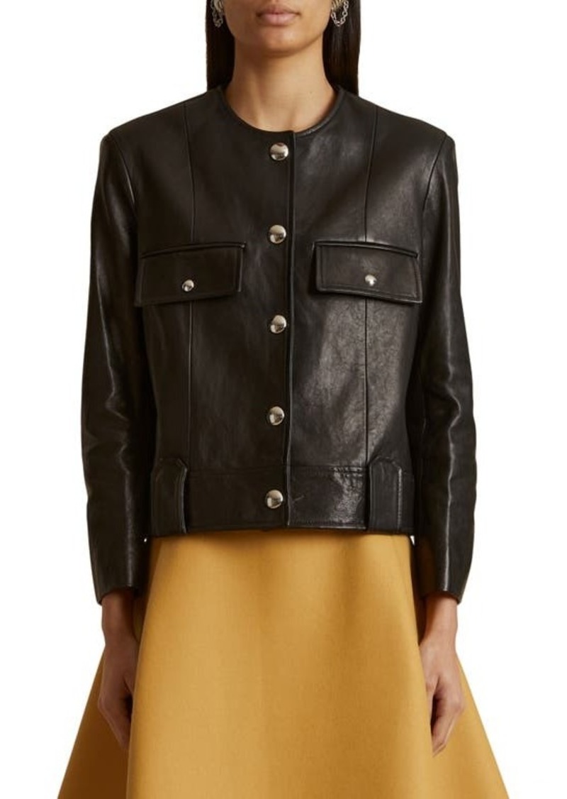 Khaite Laybin Leather Jacket