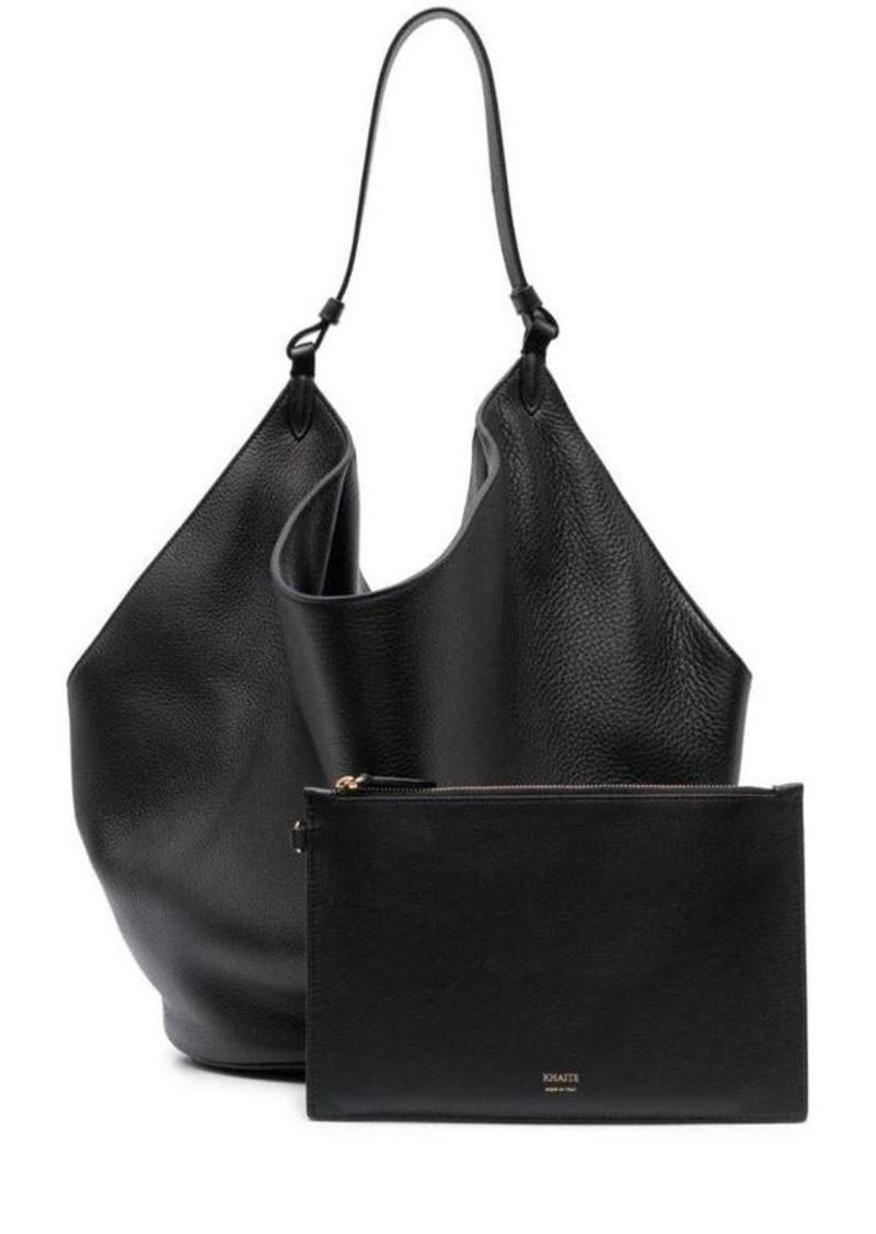 KHAITE Lotus medium leather handbag