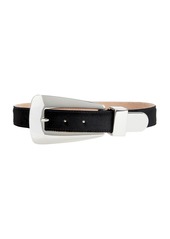 KHAITE Lucca 30mm Silver Buckle Belt