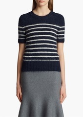 Khaite Luphia Short Sleeve Silk & Cashmere Sweater