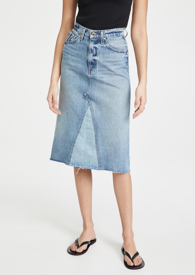 Khaite Maggie Denim Skirt