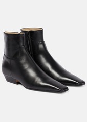 Khaite Marfa leather ankle boots