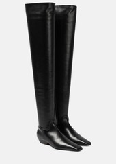 Khaite Marfa leather over-the-knee boots