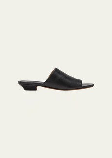 Khaite Marion Leather Slide Sandals