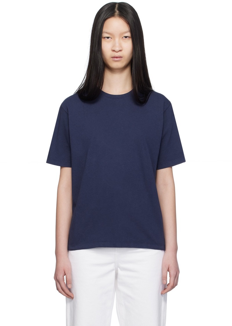 KHAITE Navy 'The Mae' T-Shirt