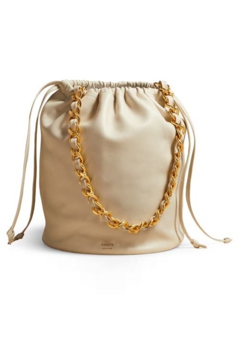 Khaite Small Aria Leather Bucket Bag