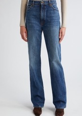 Khaite The Danielle High Waist Straight Leg Jeans