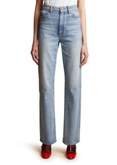 Khaite The Danielle High Waist Straight Leg Jeans