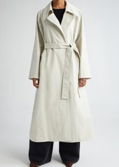 Khaite The Minnie Water Repellent Twill Long Swing Coat