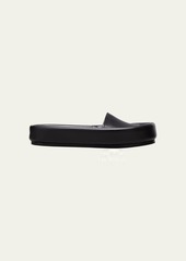 Khaite Venice Leather Pool Slide Sandals