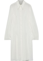 Khaite Woman Missy Linen-blend Gauze Shirt Dress Ivory