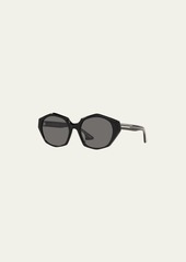 KHAITE x Oliver Peoples 1971C Black Round Acetate Sunglasses