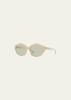 KHAITE x Oliver Peoples 1971C Round Acetate & Plastic Sunglasses