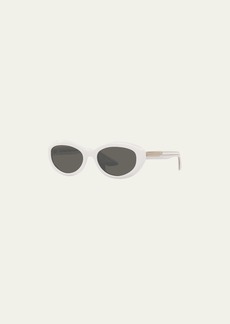 KHAITE x Oliver Peoples 1979C White Acetate Oval Sunglasses