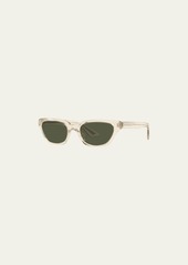 KHAITE x Oliver Peoples 1983C Acetate & Crystal Cat-Eye Sunglasses
