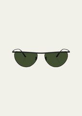 KHAITE x Oliver Peoples Sleek Metal Windsor Rim Sunglasses