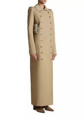 Khaite Mallory Double-Breasted Long Coat