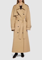 Khaite Mazlow Cotton Blend Trench Coat