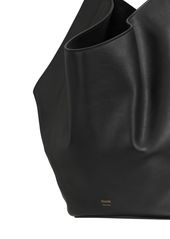 Khaite Medium Lotus Smooth Leather Shoulder Bag