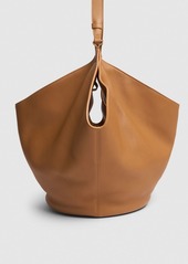 Khaite Medium Lotus Smooth Leather Tote Bag