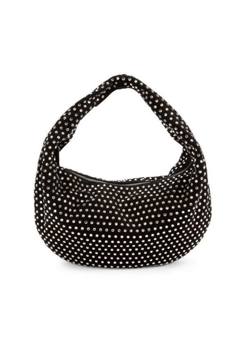 Khaite Medium Olivia Embellished Suede Hobo Bag