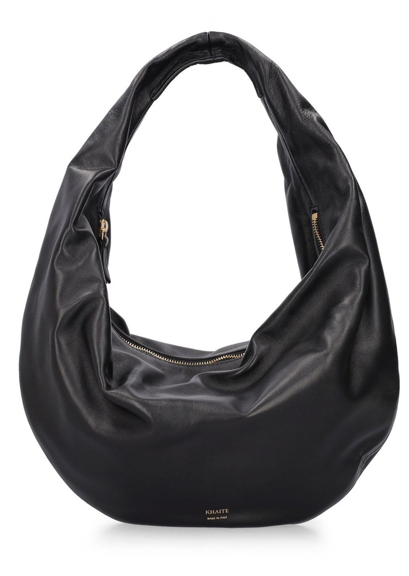 Khaite Medium Olivia Leather Hobo Bag