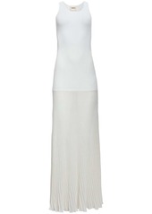 Khaite Nivea pleated maxi dress