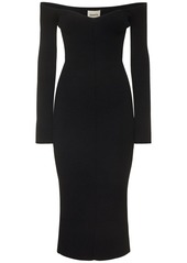 Khaite Pia Stretch Viscose Midi Dress