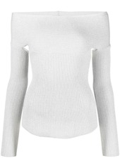 Khaite Salma off-shoulder ribbed top