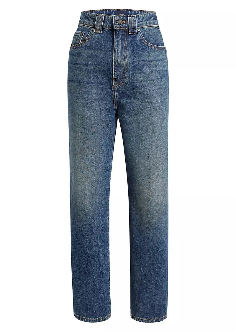 Khaite Shalbi High-Rise Straight-Leg Jeans