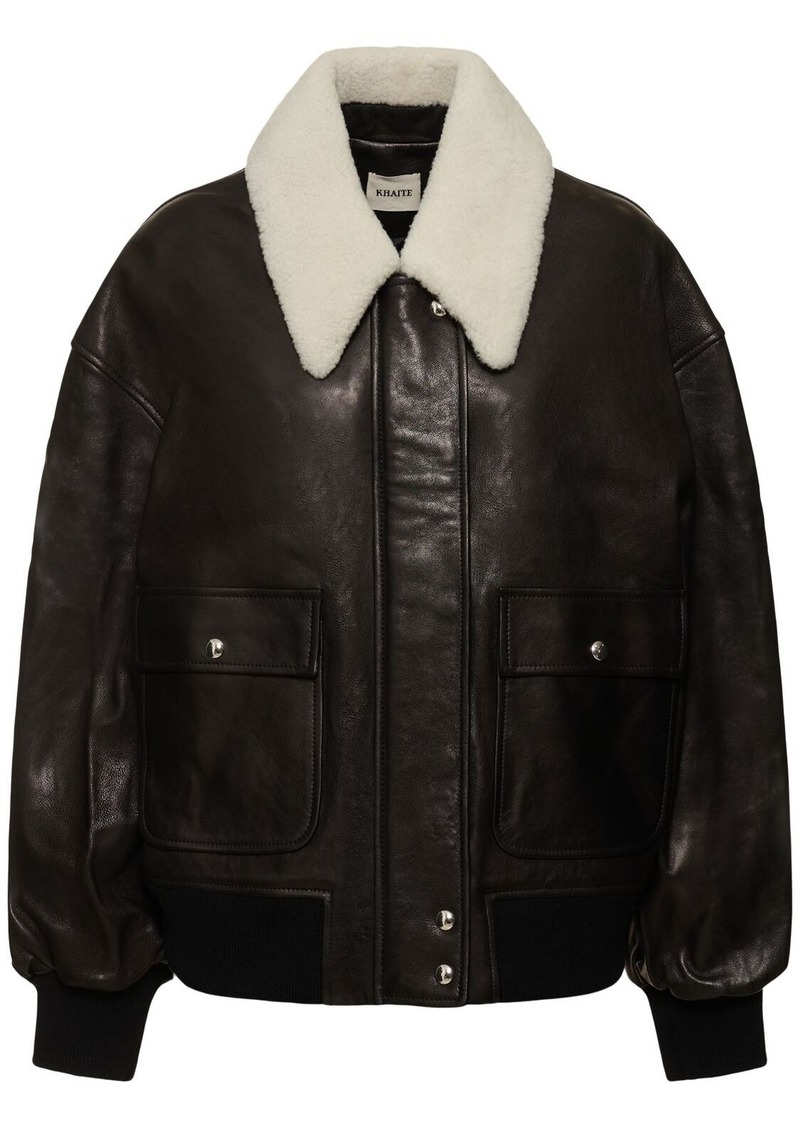 Khaite Sheller Leather Jacket