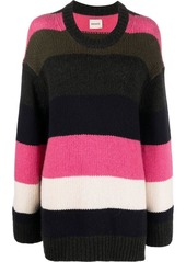 Khaite striped crew neck jumper