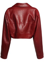 Khaite Sue Cropped Leather Jacket