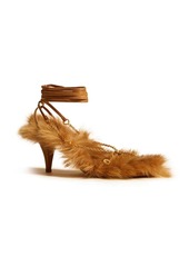 Khaite The Marion shearling-lined 75mm sandals